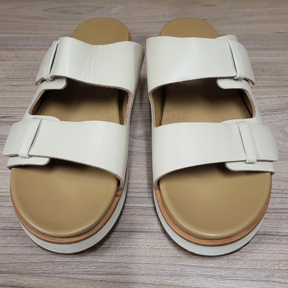 Like New Nisolo Ella Flatform Slide (color Bone), Size 8 - Picture 4 of 11